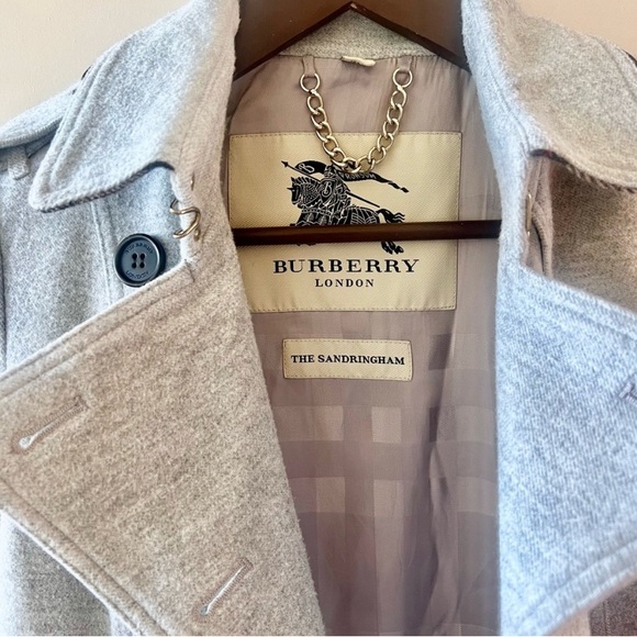 Burberry Gray Trench Coat - Picture 4 of 12